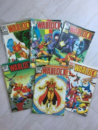 Warlock Special Edition Issues 1 - 6 1982 Thanos Avengers