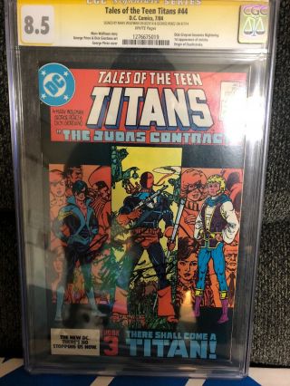 Tales Of The Teen Titans 44 Cgc 8.  5 Ss Wolfman & Perez