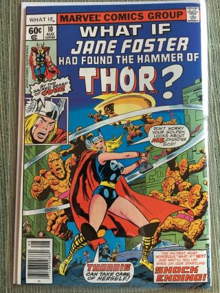 Marvel What If 10,  Nm First Appearance Jane Foster As Thor,  Female Thor