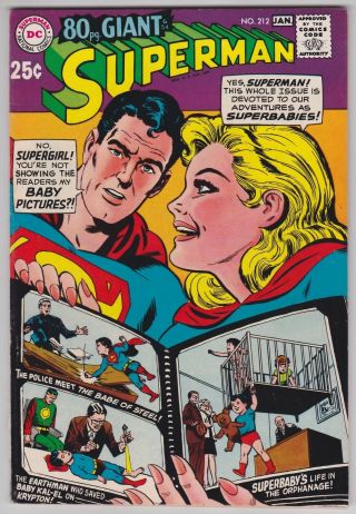 Superman 212 F,  6.  5 Supergirl Babe Of Steel 80 Page Giant 1968