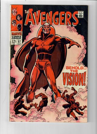 Avengers 57 (vol.  1) - Grade 5.  0 - First Appearance Of The Vision