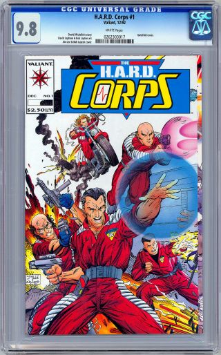 H.  A.  R.  D.  Corps 1 Cgc 9.  8 Bob Layton Jim Lee Art David Michelinie Story 1992