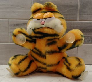 Garfield Cat Plush Suction Cup Cling Extra Stripes