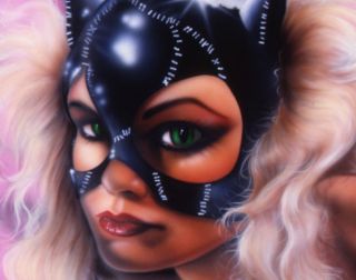 Catwoman Large Canvas Print 24 " X 40 " - Gorgeous (please Read - Nude)