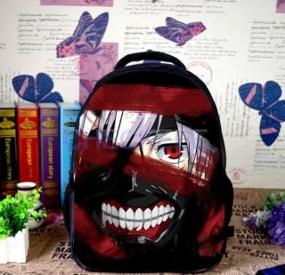 Tokyo Ghoul Kaneki Ken Printed Cosplay Backpacks Double Shoulder School Bag