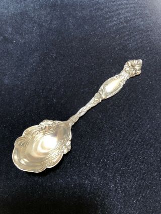 Simpson Hall Miller & Co Frontenac Lily Sterling Silver Sugar Spoon With Mono