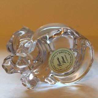 PRINCESS HOUSE Pets Cat Clear 24 Lead Crystal Paper Weight Figurine Germany 5