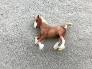 Retired Breyer Horse Stablemate 5910 Palomino Medieval Play Set Clydesdale G2