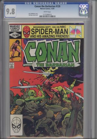 Conan The Barbarian 129 Cgc 9.  8 1981 Marvel Comic: & Green Zombies: Price Drop