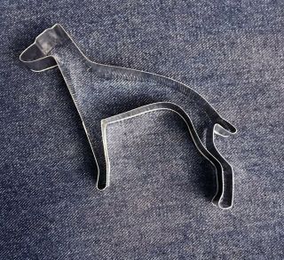 Simple Greyhound Dog Shaped Cookie Cutter W/recipes Whippet Ig