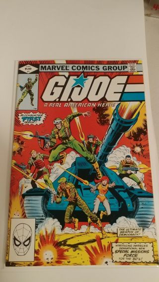 Gi Joe A Real American Hero 1 Marvel 1982 First Print Hasbro Vf To Nm