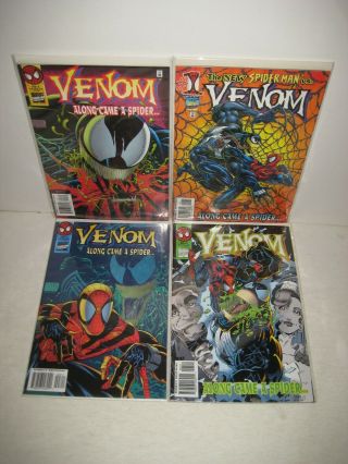 Venom: Along Came A Spider 1 - 4 (1996) Complete Set - Carnage Appearance Marvel