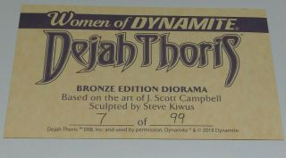 Women of Dynamite Dejah Thoris Campbell Bronze Statue 7/99 3