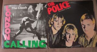 The Clash London Calling Lp Vinyl 1979 Cbs/epic,  The Police Outlandos D 