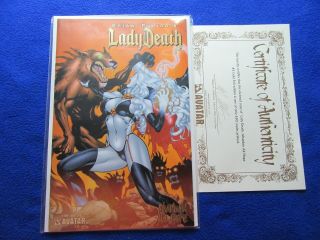 Lady Death Abandon All Hope 3 Gold Foil Edition W/cert.  Limited To 650 2005