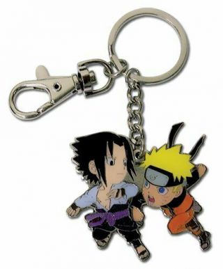 Rare Naruto Shippuden: Naruto Vs Sasuke Key Chain Fast Ship Toy01429 Toy - 205