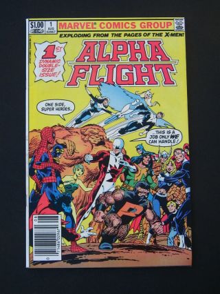 Alpha Flight 1 Vf 1983 Marvel Comic Book - Newsstand