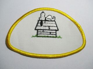 Snoopy Embroidered Patch,  Vintage,  NOS,  60 ' s/70 ' S 4 3/8 x 3 INCHES RARE 3