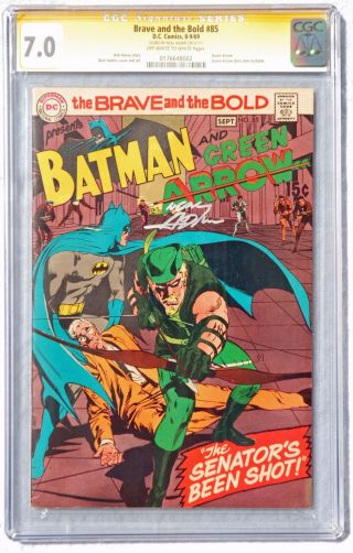 Brave And The Bold 85 Cgc 7.  0 1969 Neal Adams Signed Green Arrow 