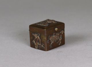 Antique Japanese Mixed Metal Miniature Box