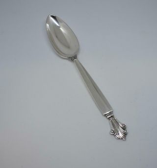 Fine Sterling Silver Teaspoon By Georg Jensen Acanthus Pattern