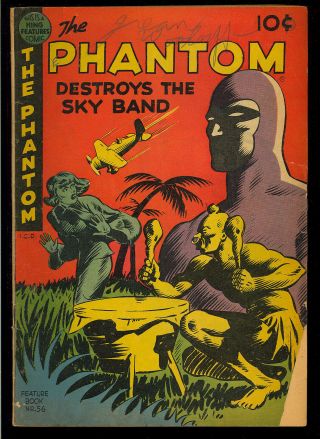 The Phantom Feature Book 56 Golden Age King David Mckay Comic 1949 Gd