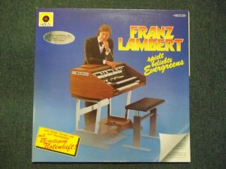 Spielt Beliebte Evergreens Franz Lambert Rare German Import Organ W/music Book