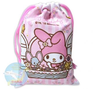 Sanrio My Melody Kawaii Japanese Style Drawstring Bag Pouch Accessory Case