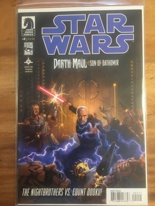Star Wars Darth Maul: Son Of Dathomir 1 & 2,  1st Print,  Low Print,  Dark Horse