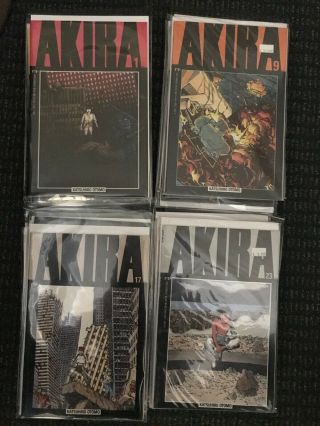 Akira By Otomo 25 Issues 1 - 9,  11,  13 - 26,  29,  33 F - Nm Epic Comics 1988 - 1995