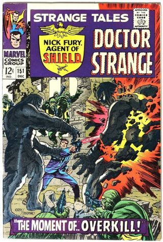 S137.  Strange Tales 151 Marvel 5.  5 Fn - (1966) 1st Jim Steranko Art For Marvel