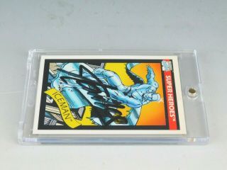 Signed Stan Lee Auto Marvel Comics Heroes ICEMAN 1990 Trading Card 22 4