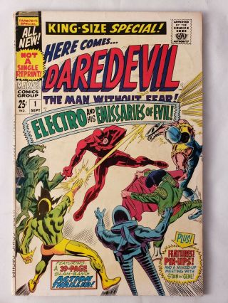 Daredevil Annual 1 (marvel 1967) Electro Appearance King Size Special Vg 4.  0