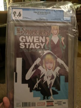 Edge Of The Spider - Verse 2 Cgc 9.  6 1st Appearance Of Spider - Gwen