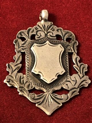 1935 William Henry Leather 925 Sterling Pocket Watch Fob Medal Pendant 051519aaf