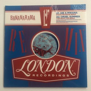 Bananarama Aie A Mwana/cruel Summer 12 " Blue Vinyl Maxi - Single Rsd2019 Remixed