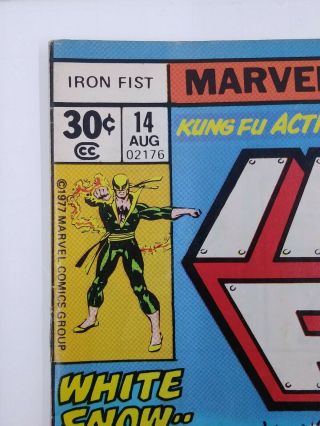 Iron Fist 14 Marvel (1977) 1st appearance of Sabretooth Byrne Claremont KEY 6
