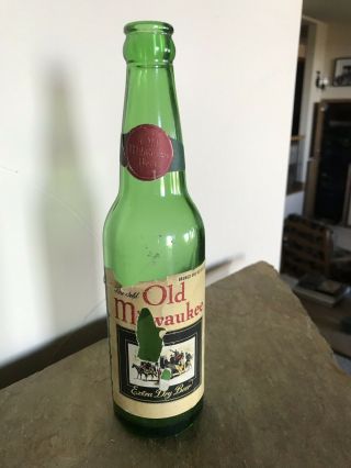 Old Vintage Old Milwaukee Beer Extra Dry Beer Bottle Irtp