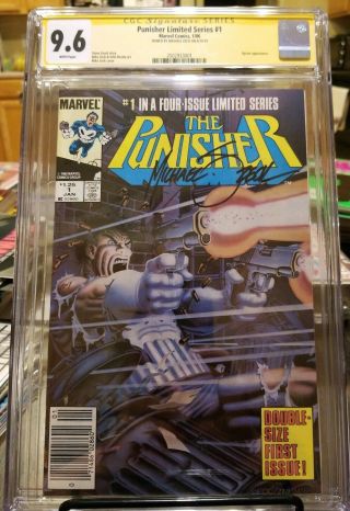Punisher Limited Series 1 Cgc 9.  6 Nm,  Signed Mike Zeck Jigsaw White Pages.