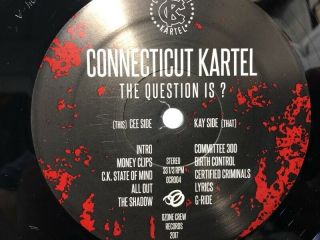 Connecticut Kartel “the Question Is ?” Random Rap Lp Ozone Crew Records Nm -