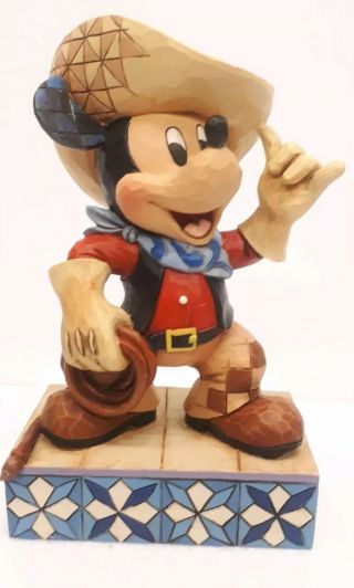 Enesco Jim Shore - Cowboy Mickey Disney Showcase Traditions W/ Box 4033286