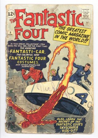 Fantastic Four 3 Vol 1 Low Grade 1st Miracle Man Ff Don Constumes 1962