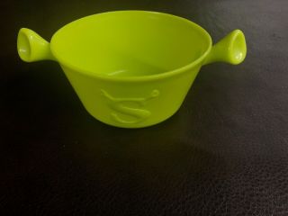 Shrek Cereal Bowl Plastic With Ears Lime Green Kellogg Company Dreamworks