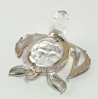 Sea Turtle Blown Glass Art Animal Figurine Miniature Handmade Collectible Gift