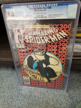 Spider - Man 300 First Appearance Venom.  Cgc 8.  0
