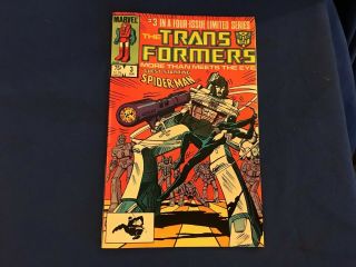 Transformers 1 - 3 1980’s Marvel Comics Vf - NM 7