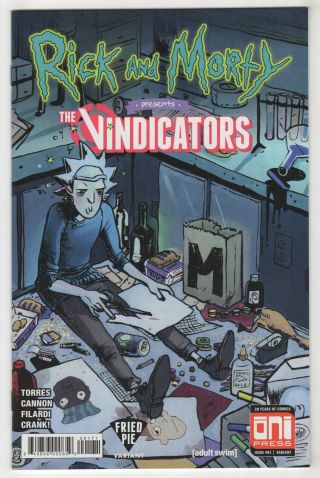 Rick And Morty: The Vindicators 1 (2018) [1st Pickle Rick] Fried Pie Variant U