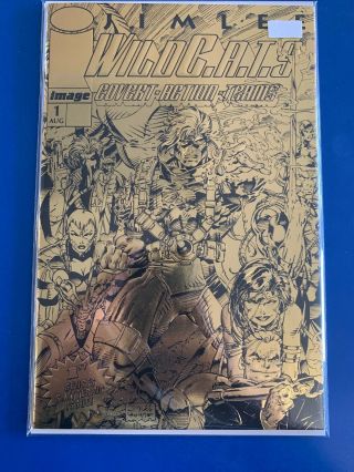 Wild C.  A.  T.  S.  1 (1992) Jim Lee Embossed Gold Foil Cover