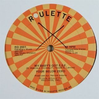 Four Below Zero " My Baby Got E.  S.  P.  " Modern Soul Disco 12 " Roulette Mp3
