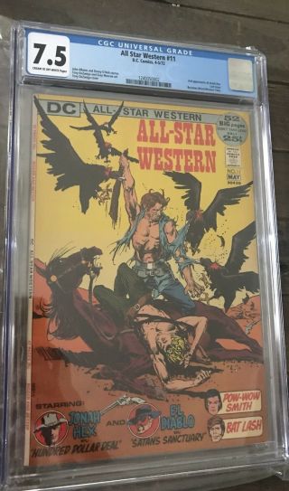 All - Star Western 11 - Cgc 7.  5 2nd Appearance Of Jonah Hex